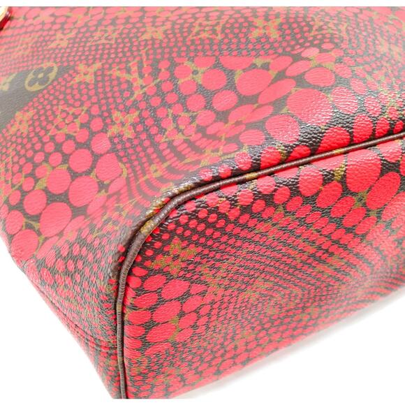 Louis Vuitton LV Shoulder Bag M40686 Neverfull MM Red Monogram Wave - Picture 7 of 8